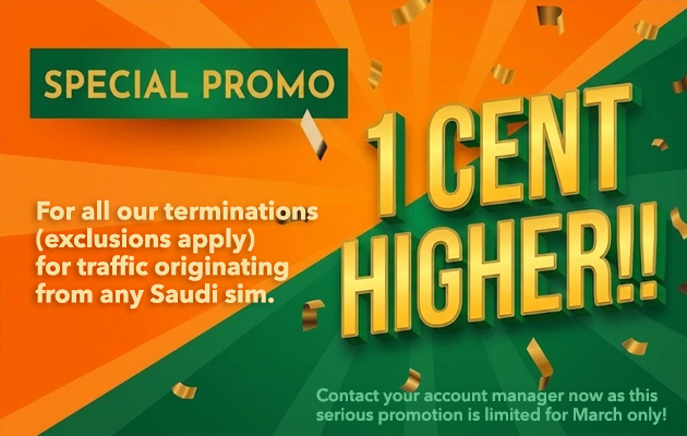 1 cent higher!!  limited for March only!    